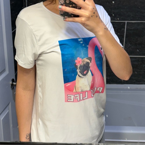 Ardene Tops - Ardene pug life tshirt